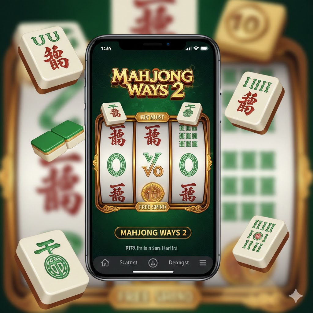 Sejarah Mahjong Ways 2 Slot Gacor Hari Ini dengan tampilan grafis ubin Mahjong emas tradisional dari PG Soft.